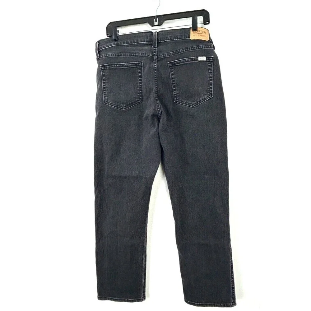 Levi Strauss Signature Gold Women Black Heritage High Rise Jean Sz 12 1065H1 - Picture 8 of 11